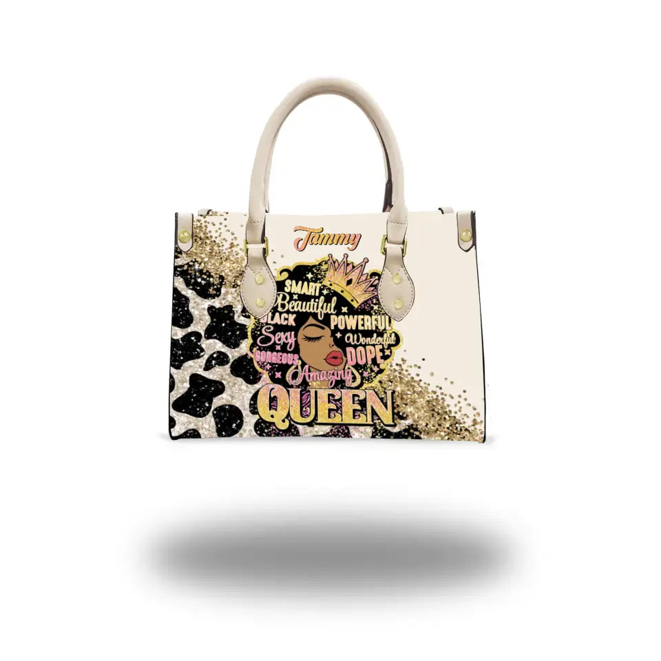 Black Queen Afro Women Personalized Hand Bags for Black Girls