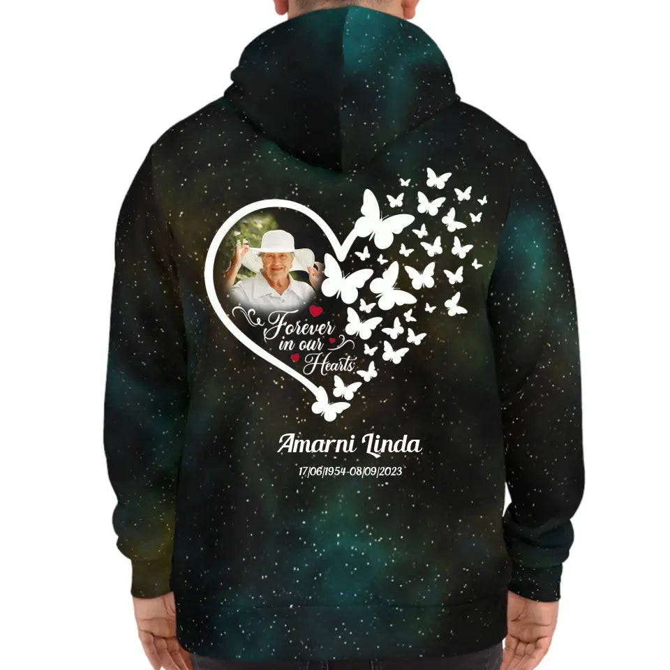 Goodbyes Are Not Forever Rest In Peace Memorial Gift Loss Of Loved One Galaxy Hoodie