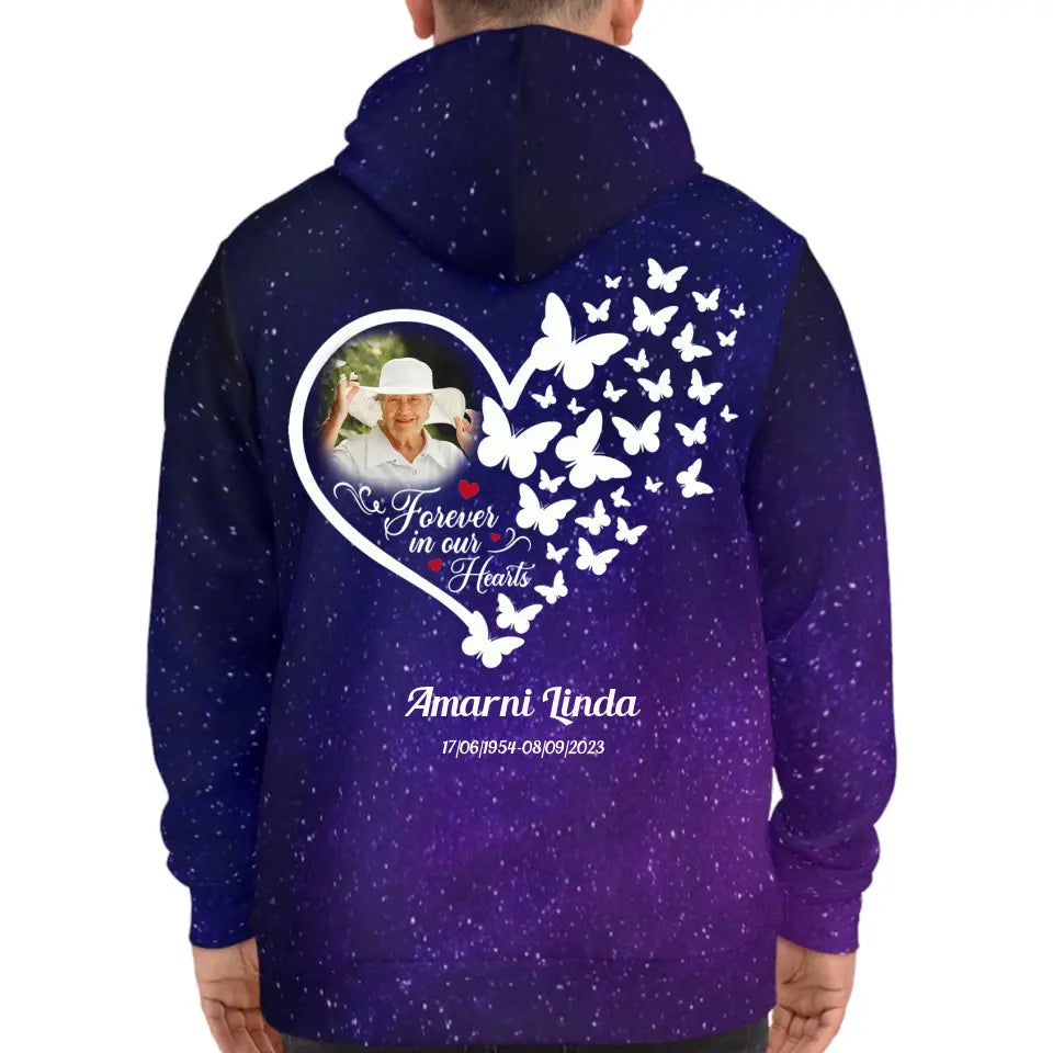 Goodbyes Are Not Forever Rest In Peace Memorial Gift Loss Of Loved One Galaxy Hoodie