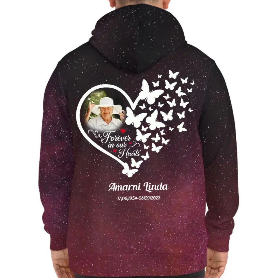 Goodbyes Are Not Forever Rest In Peace Memorial Gift Loss Of Loved One Galaxy Hoodie