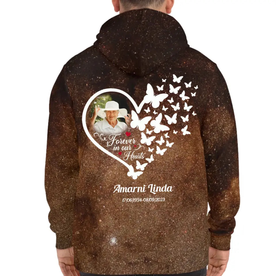 Goodbyes Are Not Forever Rest In Peace Memorial Gift Loss Of Loved One Galaxy Hoodie