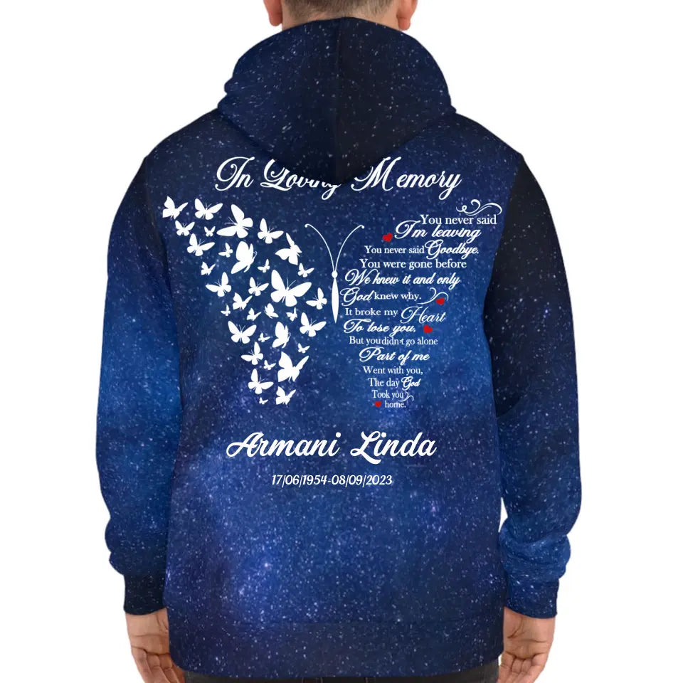 In Loving Memory Rest In Peace Memorial Gifts Galaxy Hoodie
