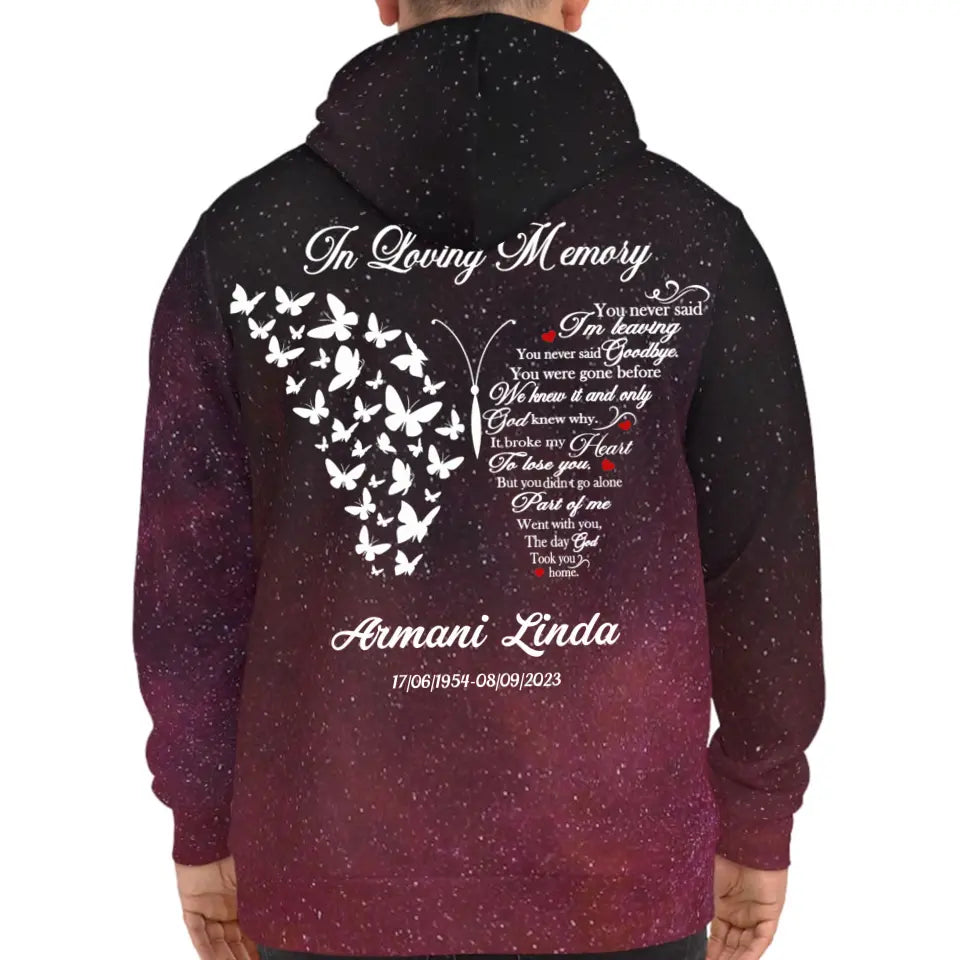 In Loving Memory Rest In Peace Memorial Gifts Galaxy Hoodie