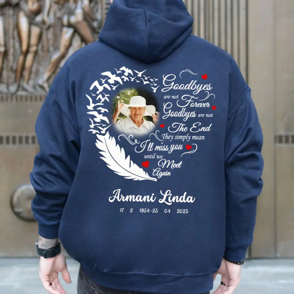 In Loving Memory Butterfly Rest In Peace Memorial Gift Loss Of Loved One Hoodie Sweatshirt