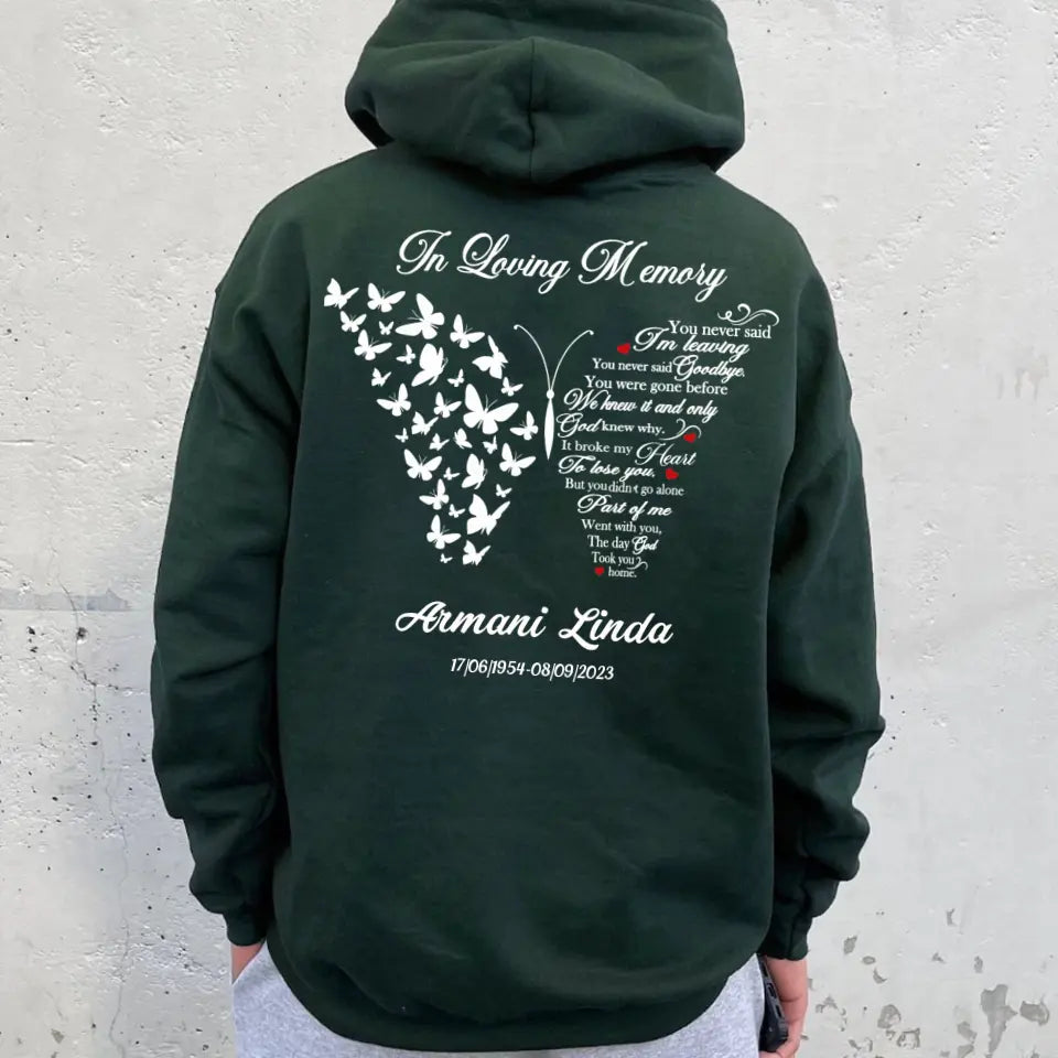 In Loving Memory Rest In Peace Memorial Gifts Hoodie Sweatshirt