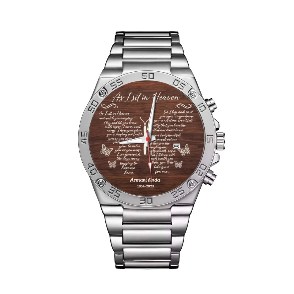 Mockup Gentleman Stainless Steel Watch-1