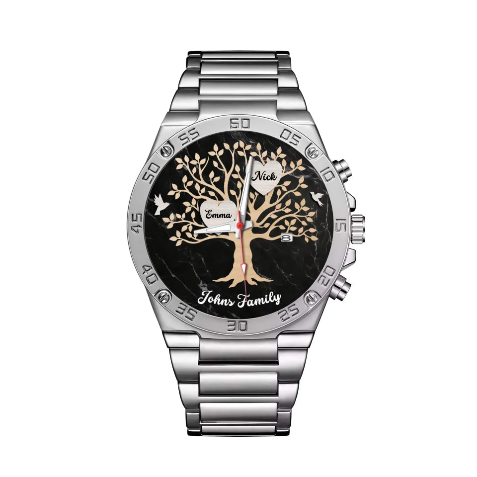 Mockup Gentleman Stainless Steel Watch-1