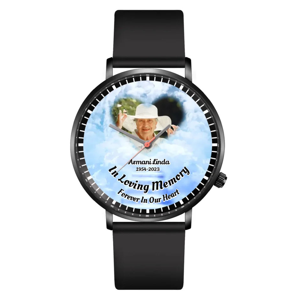 Black Leather Strap Watch 1