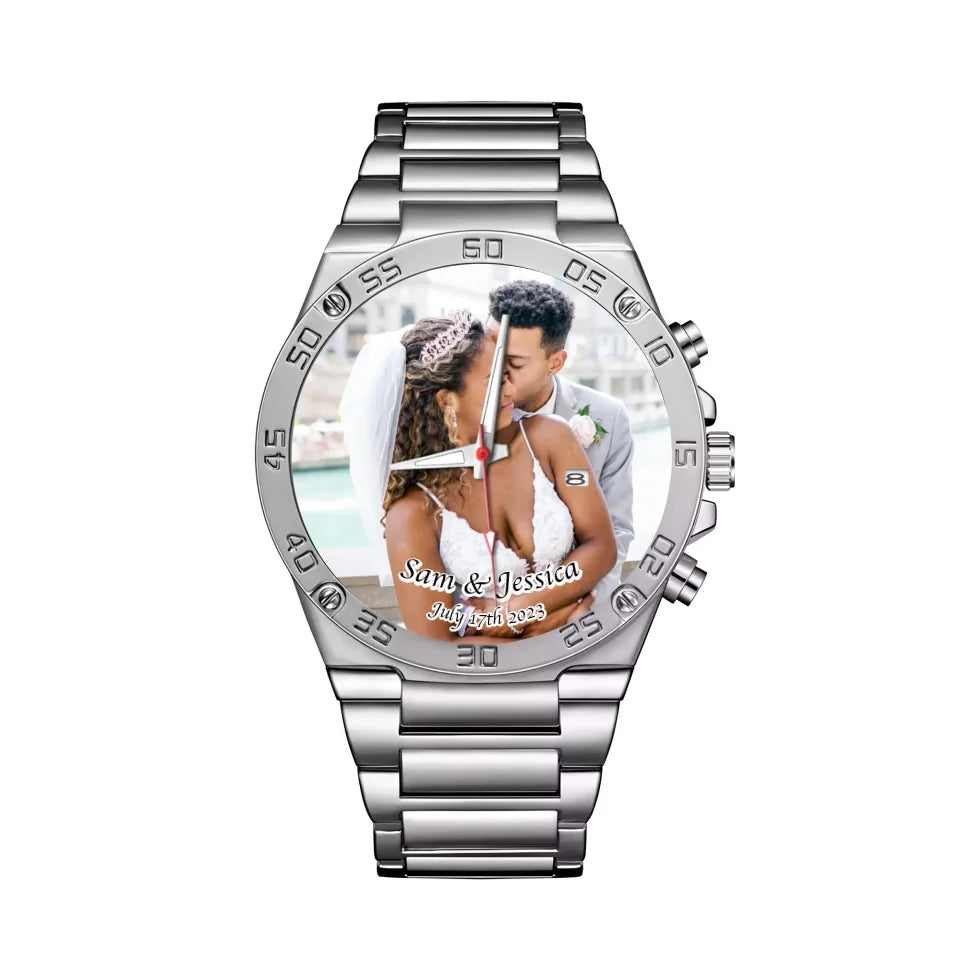 Mockup Gentleman Stainless Steel Watch-1