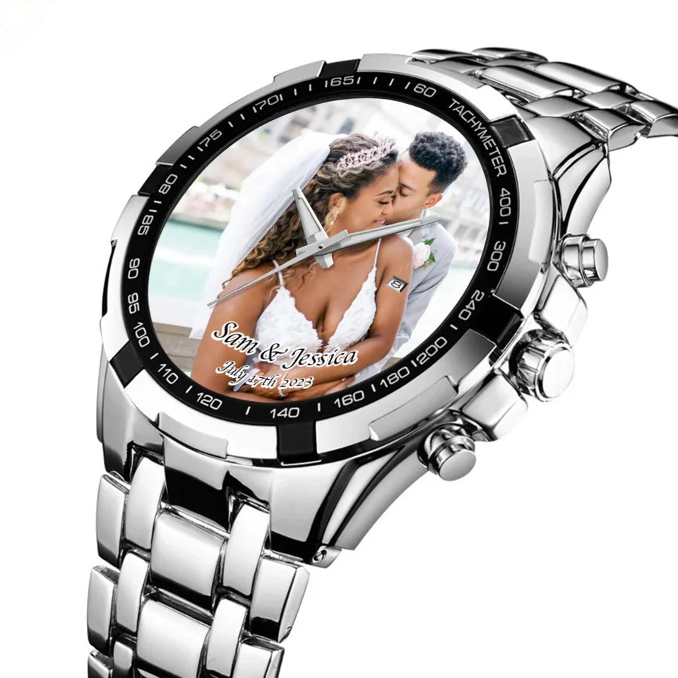 Mockup Men Quartz Wristwatch