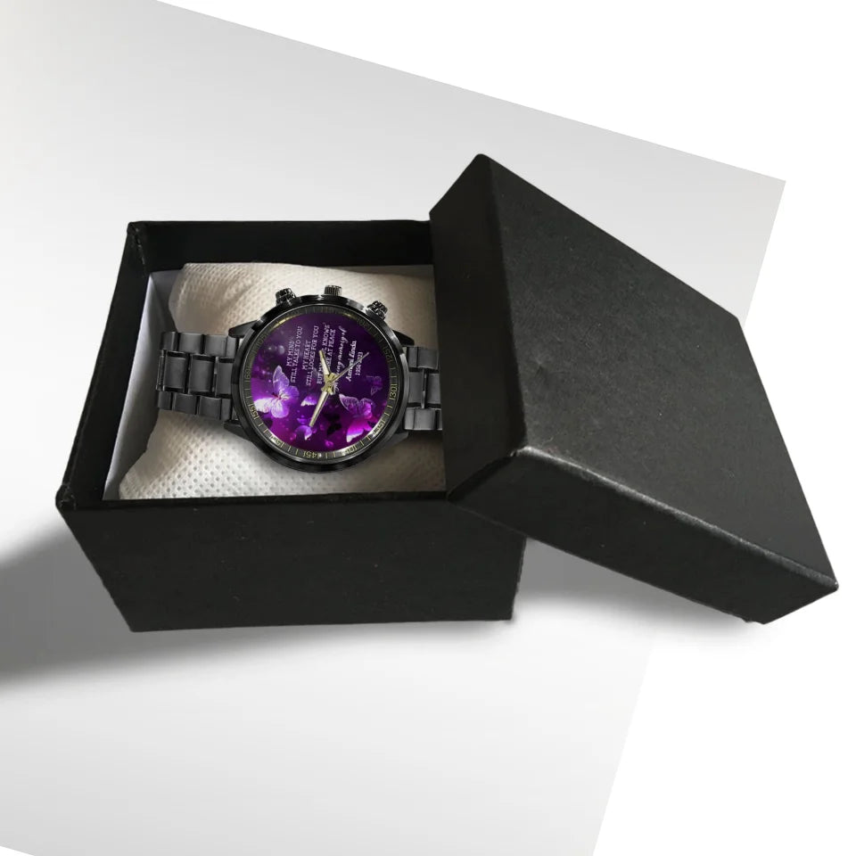 My Mind Still Talks To You Remembrance Memorial Gifts Personalized Watch
