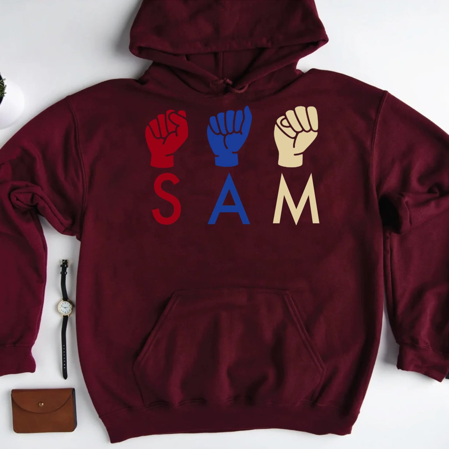 Maroon Hoodie-mk