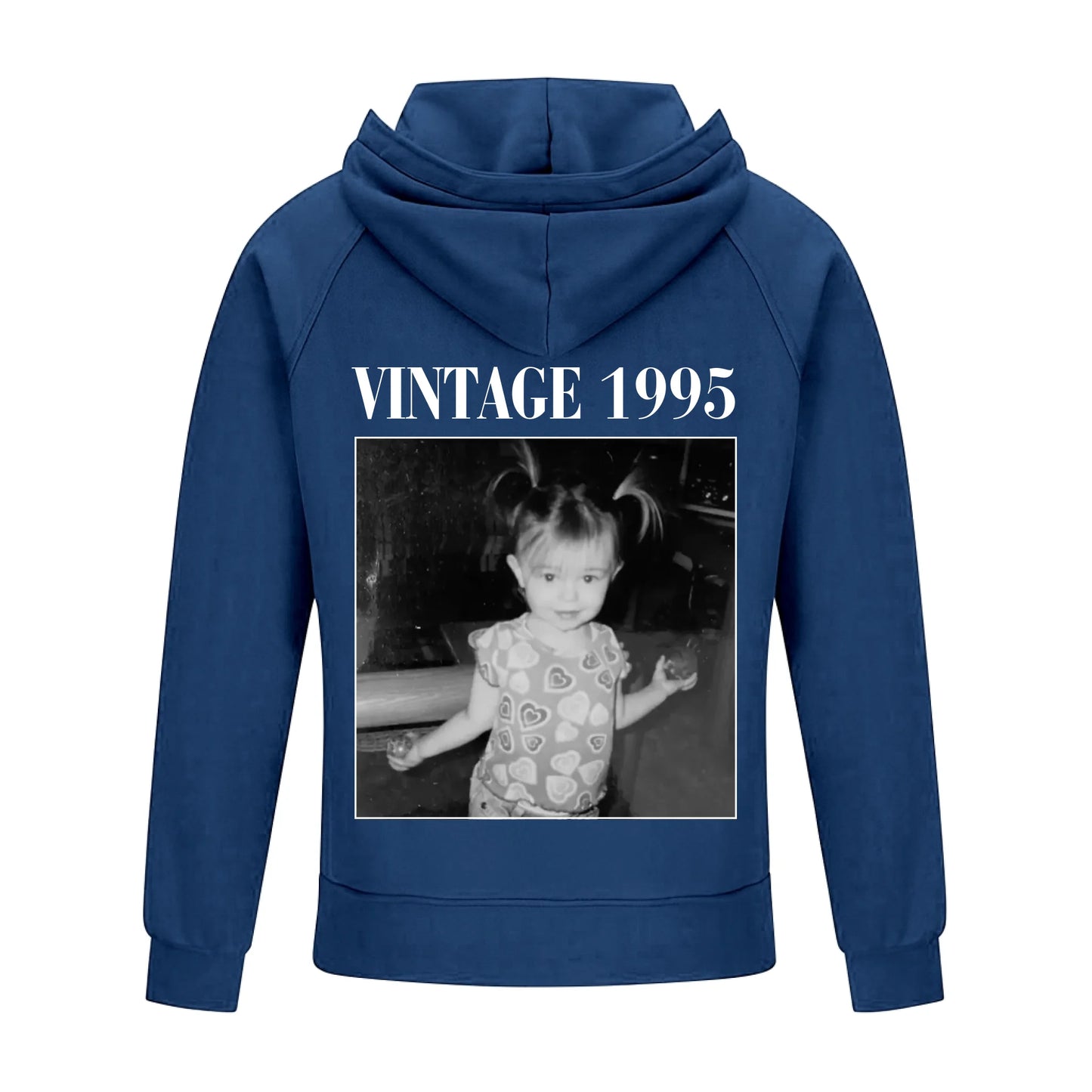 2D Vintage Quarter Zip Hoodie Navy