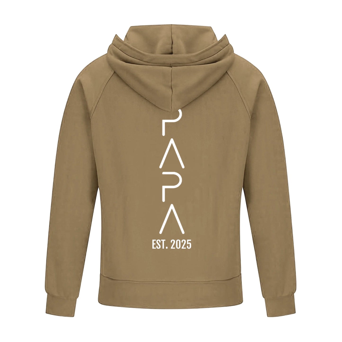 2D Vintage Quarter Zip Hoodie -Brown