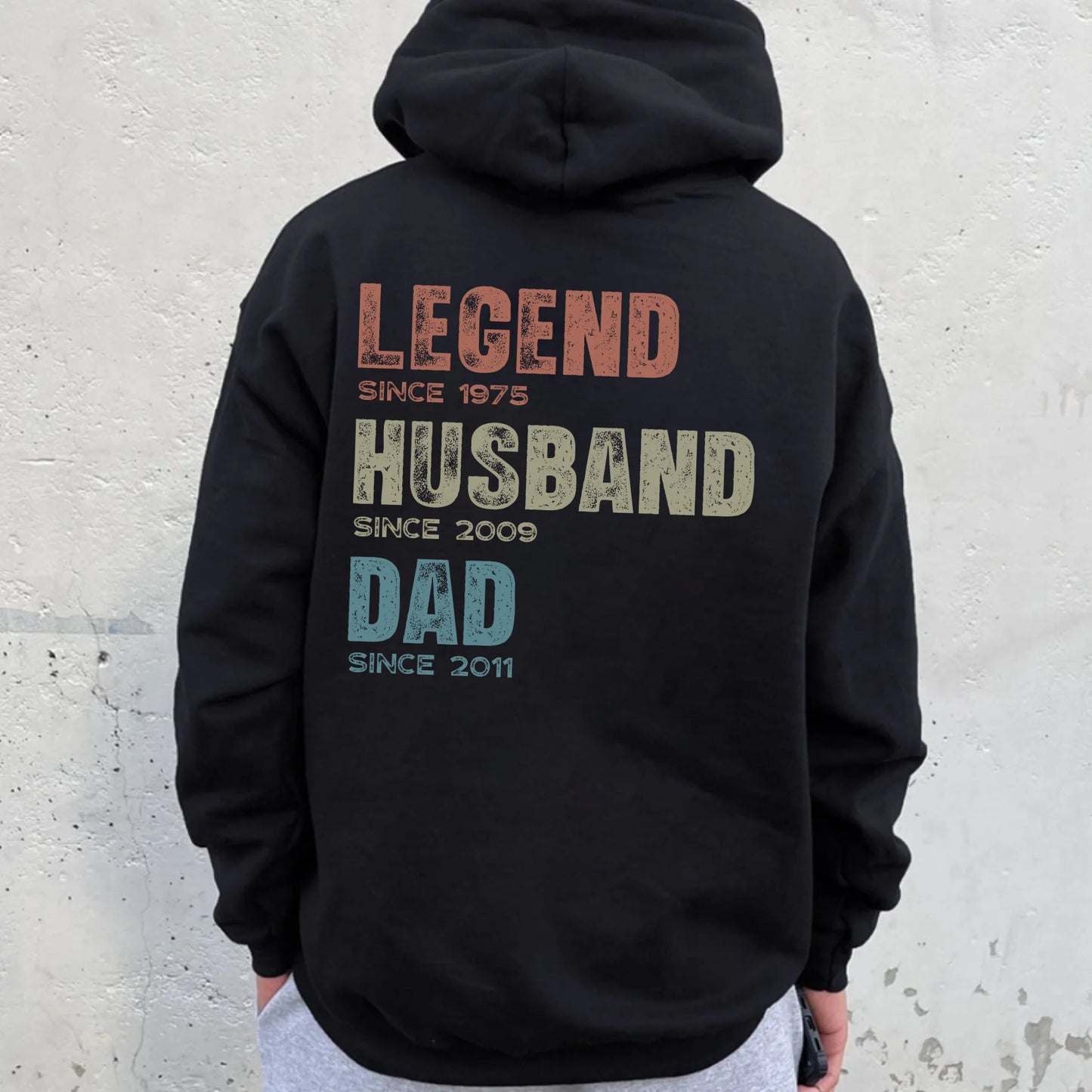 Custom Legend Since Hoodie – Personalized Hoodie Gift for Dad, Husband, Grandad