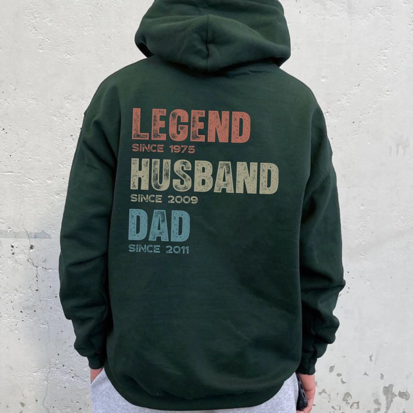 Custom Legend Since Hoodie – Personalized Hoodie Gift for Dad, Husband, Grandad