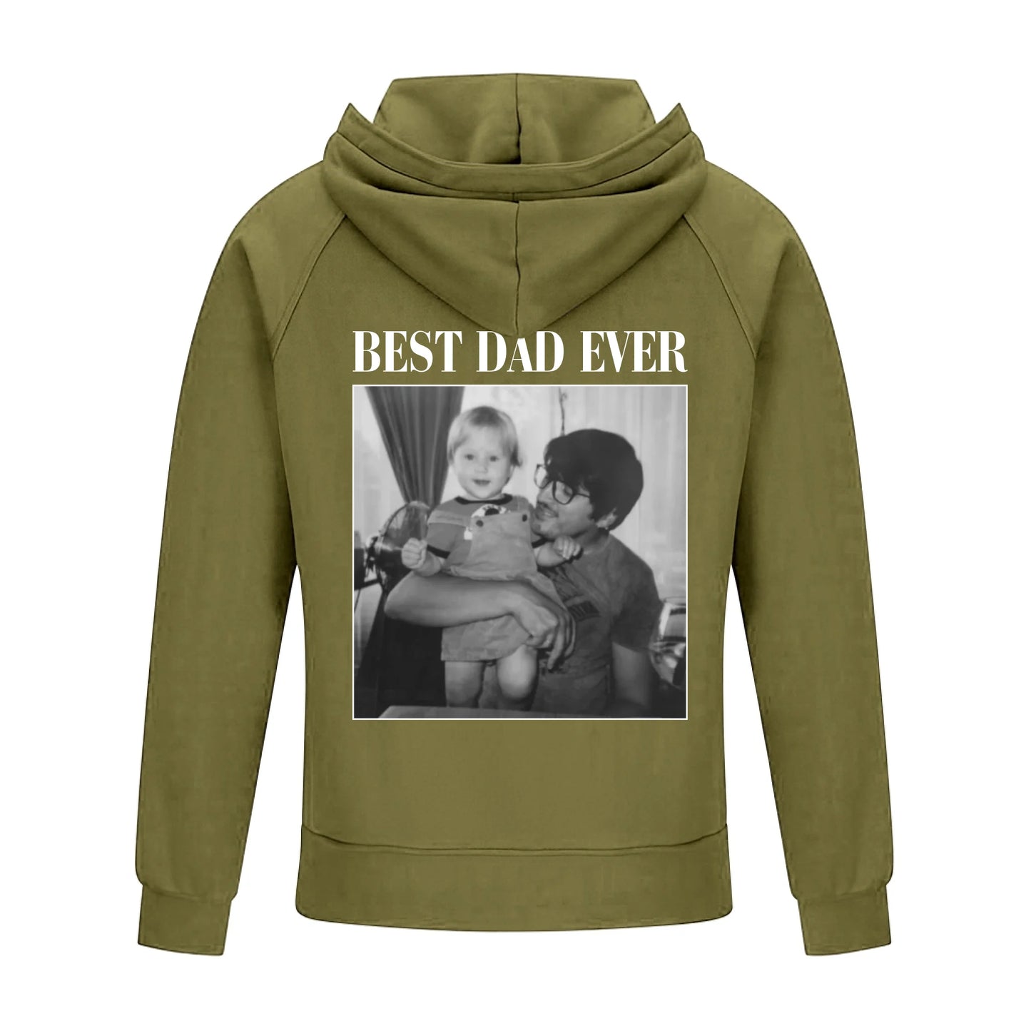 2D Vintage Quarter Zip Hoodie -green
