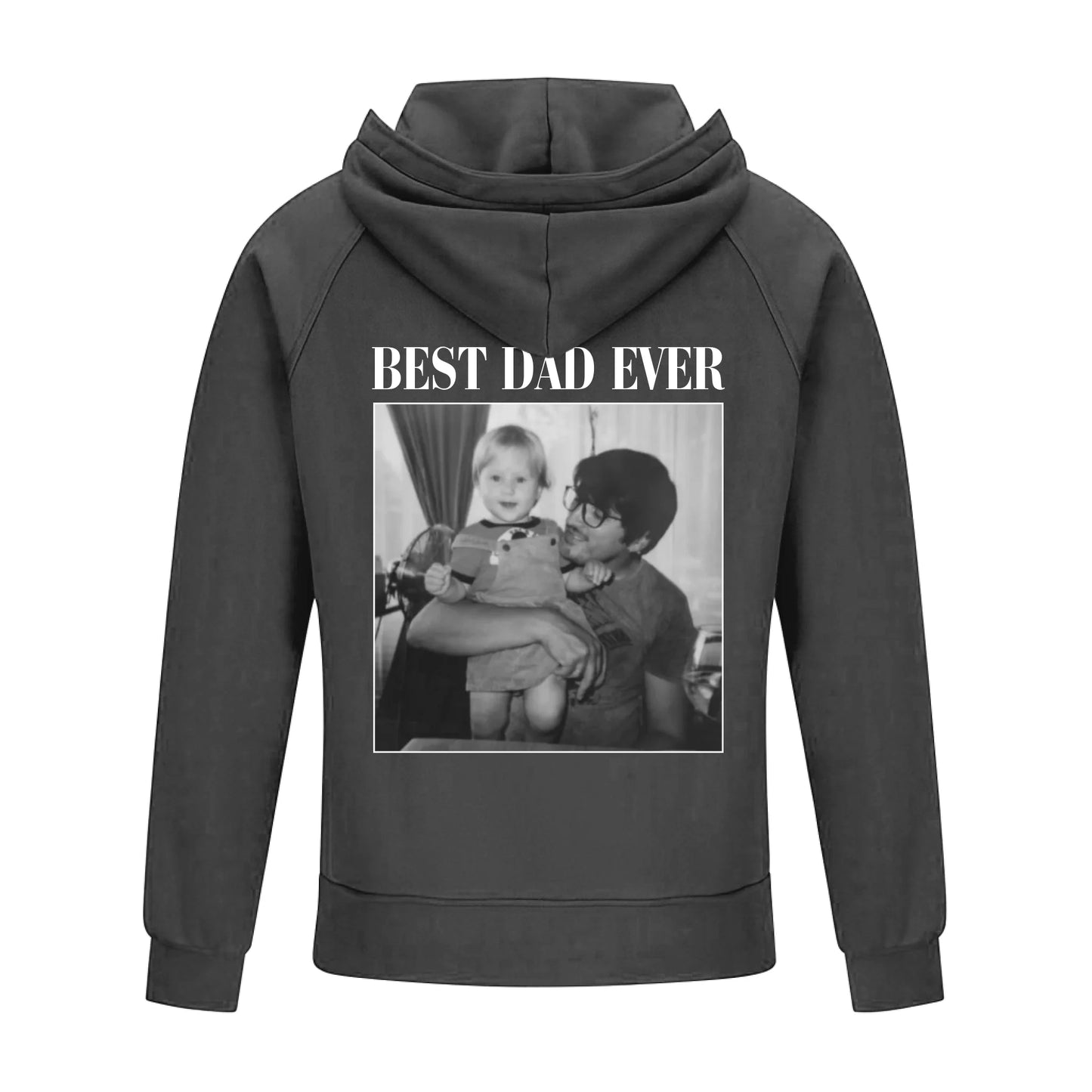 2D Vintage Quarter Zip Hoodie -Grey