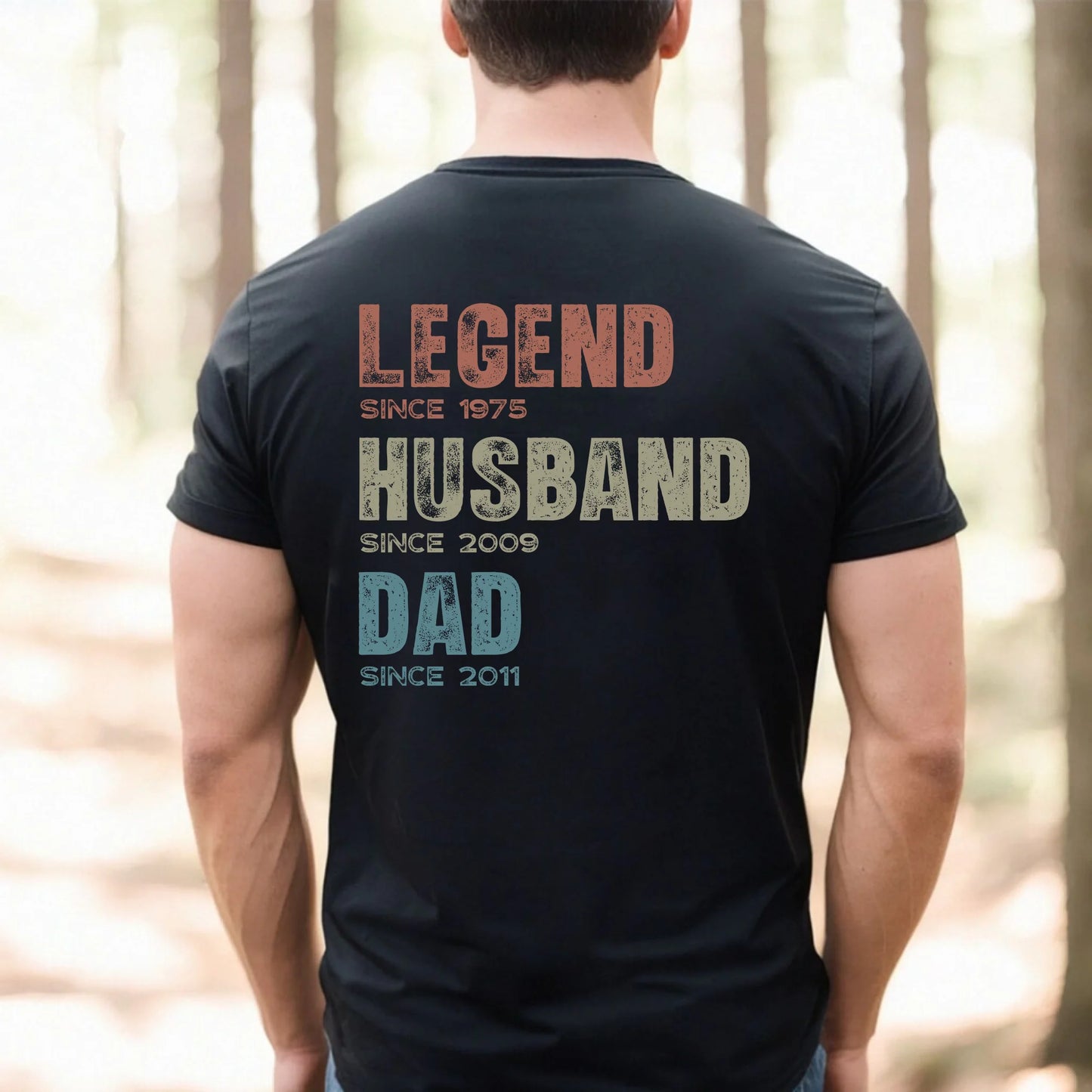 Custom Legend Since T-Shirt – Personalized Shirt Gift for Dad, Husband, Grandad