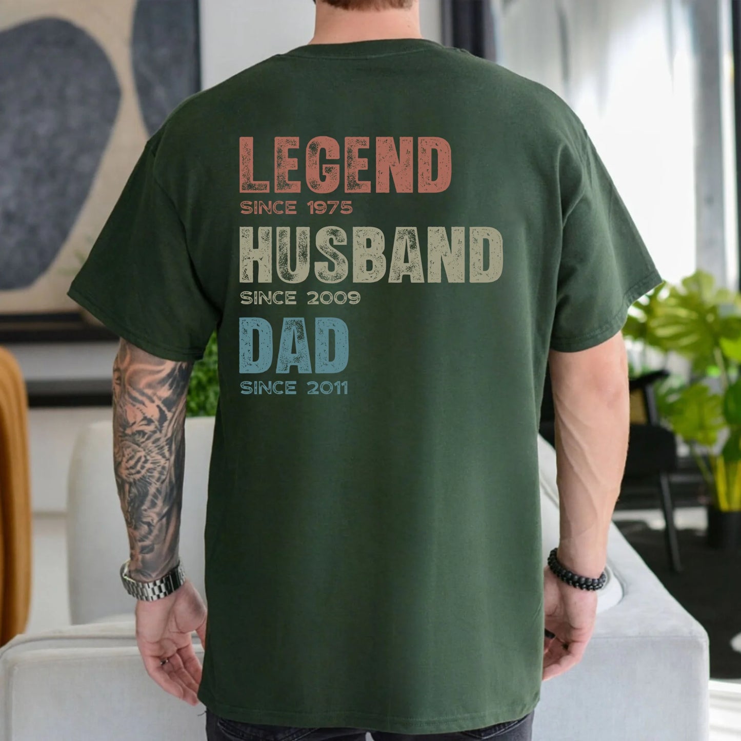 Custom Legend Since T-Shirt – Personalized Shirt Gift for Dad, Husband, Grandad