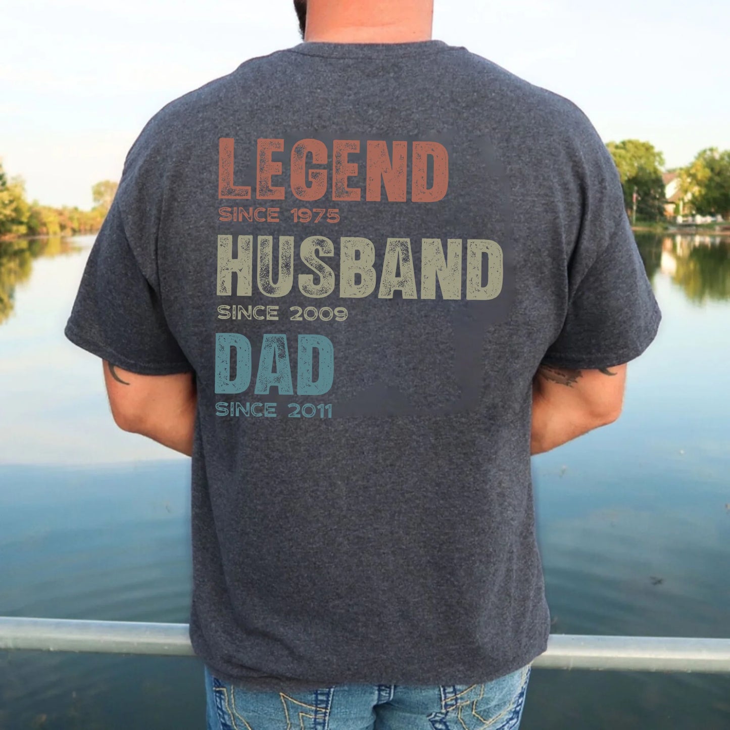 Custom Legend Since T-Shirt – Personalized Shirt Gift for Dad, Husband, Grandad