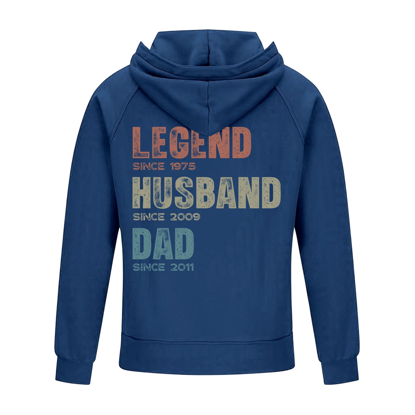 2D Vintage Quarter Zip Hoodie Navy