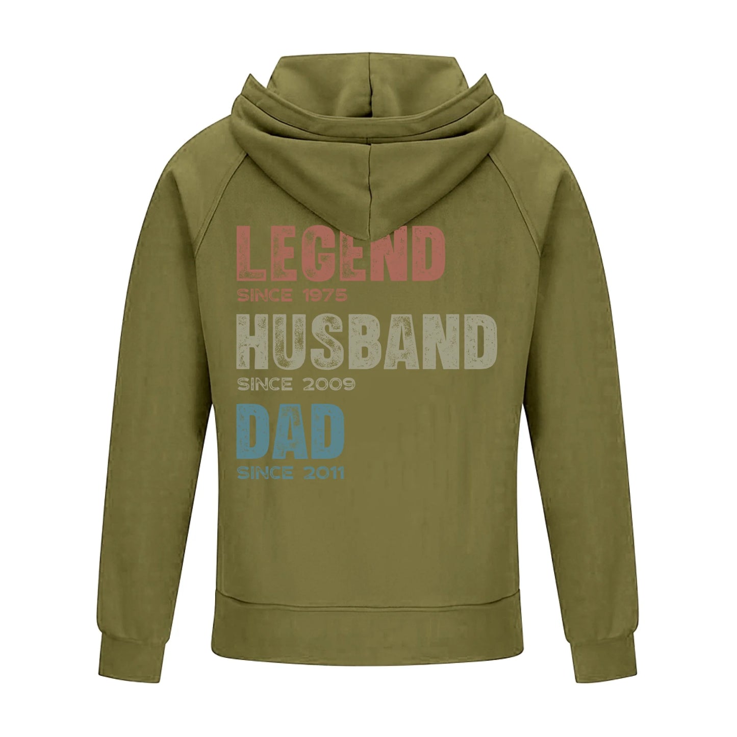 2D Vintage Quarter Zip Hoodie -green