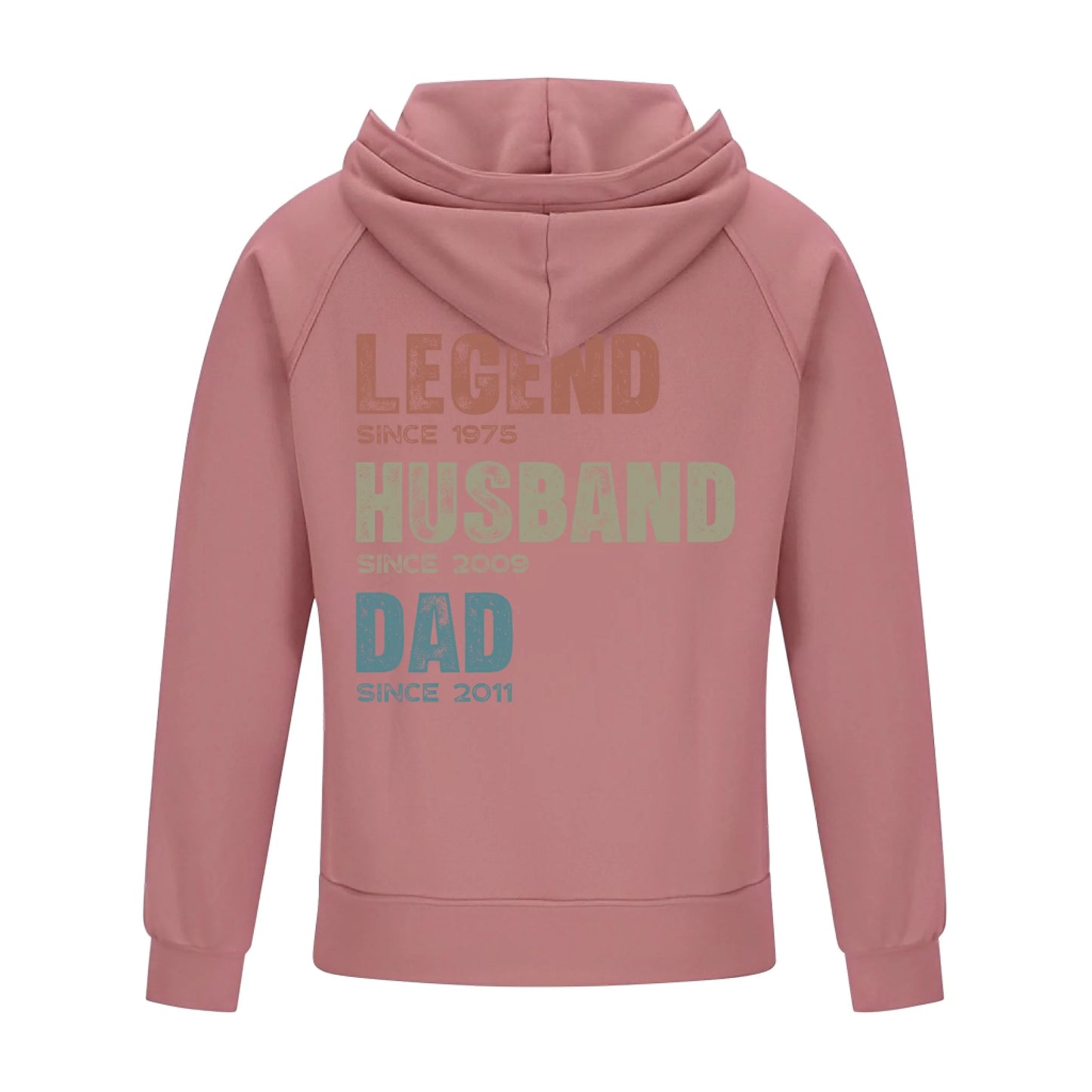 2D Vintage Quarter Zip Hoodie -Pink