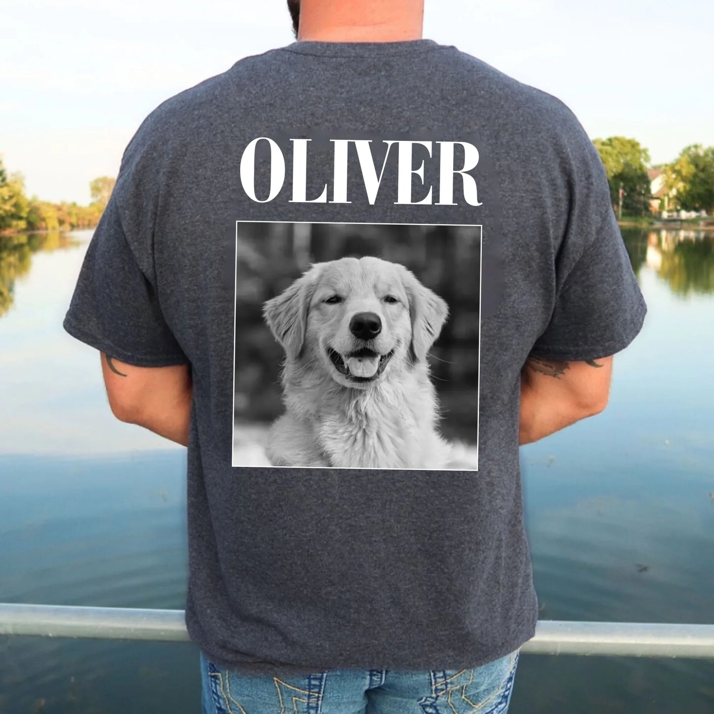 Custom Pet Photo T-Shirt – Personalized Pet Picture Tee - Pet Loss Gift
