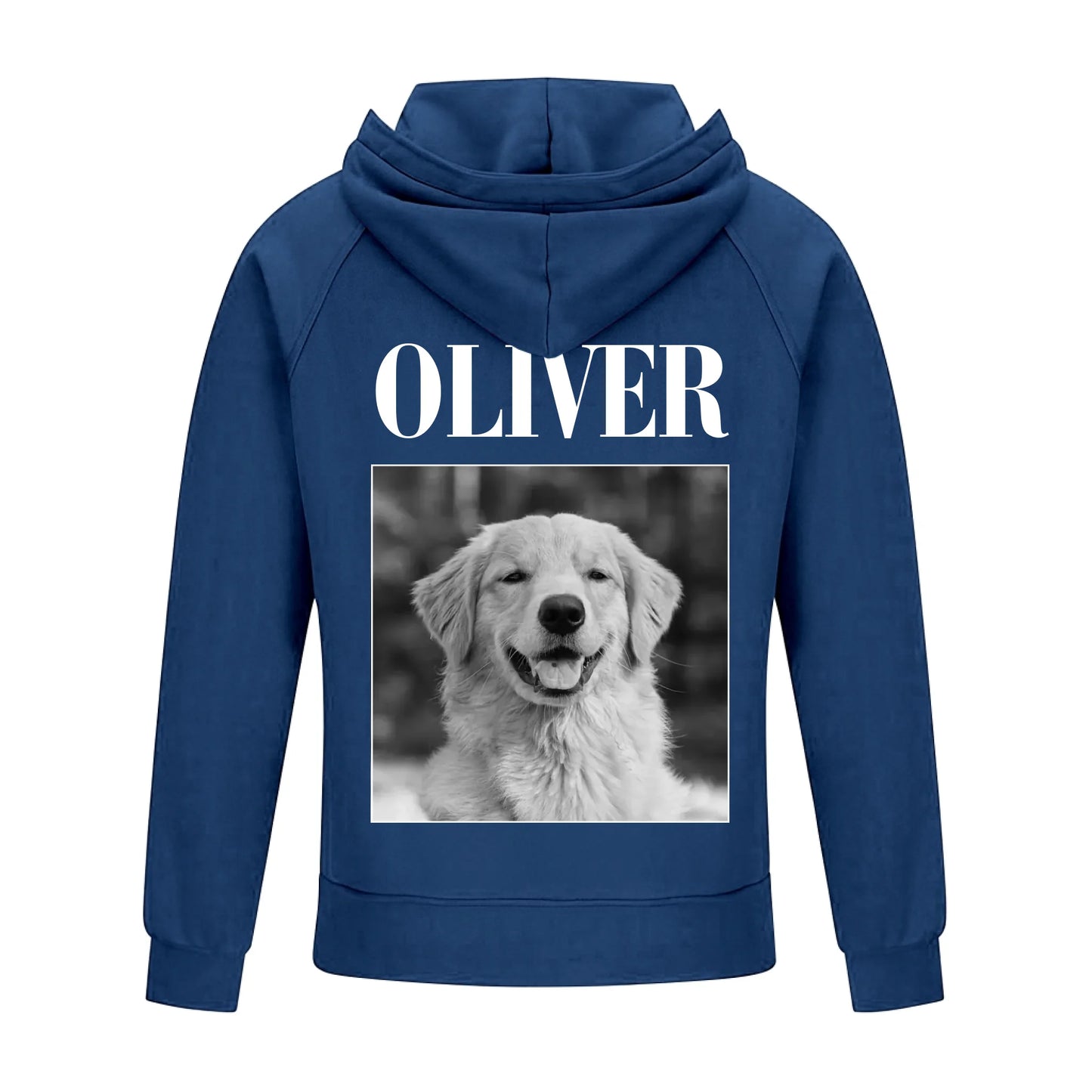 2D Vintage Quarter Zip Hoodie Navy