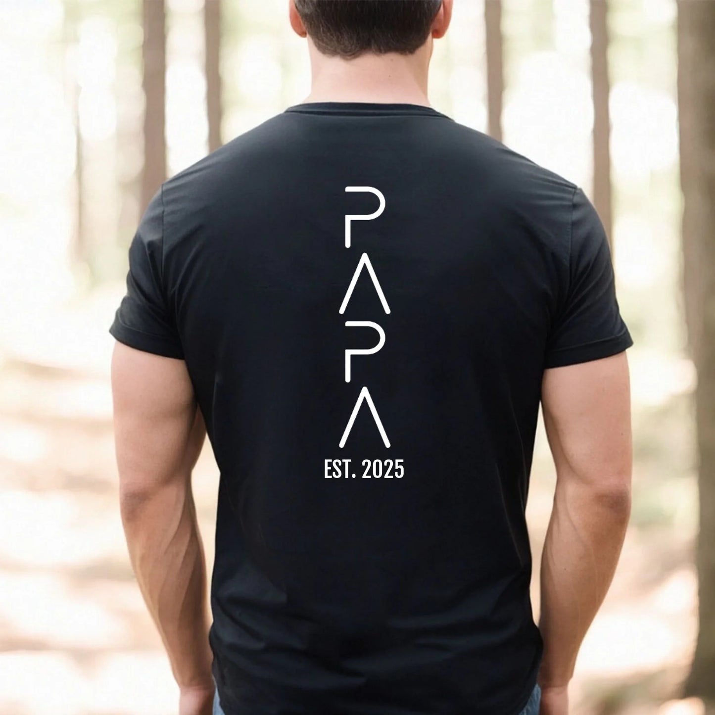 Personalized Papa T-Shirt With Name – Custom Dad Shirt – Father's Day Tee