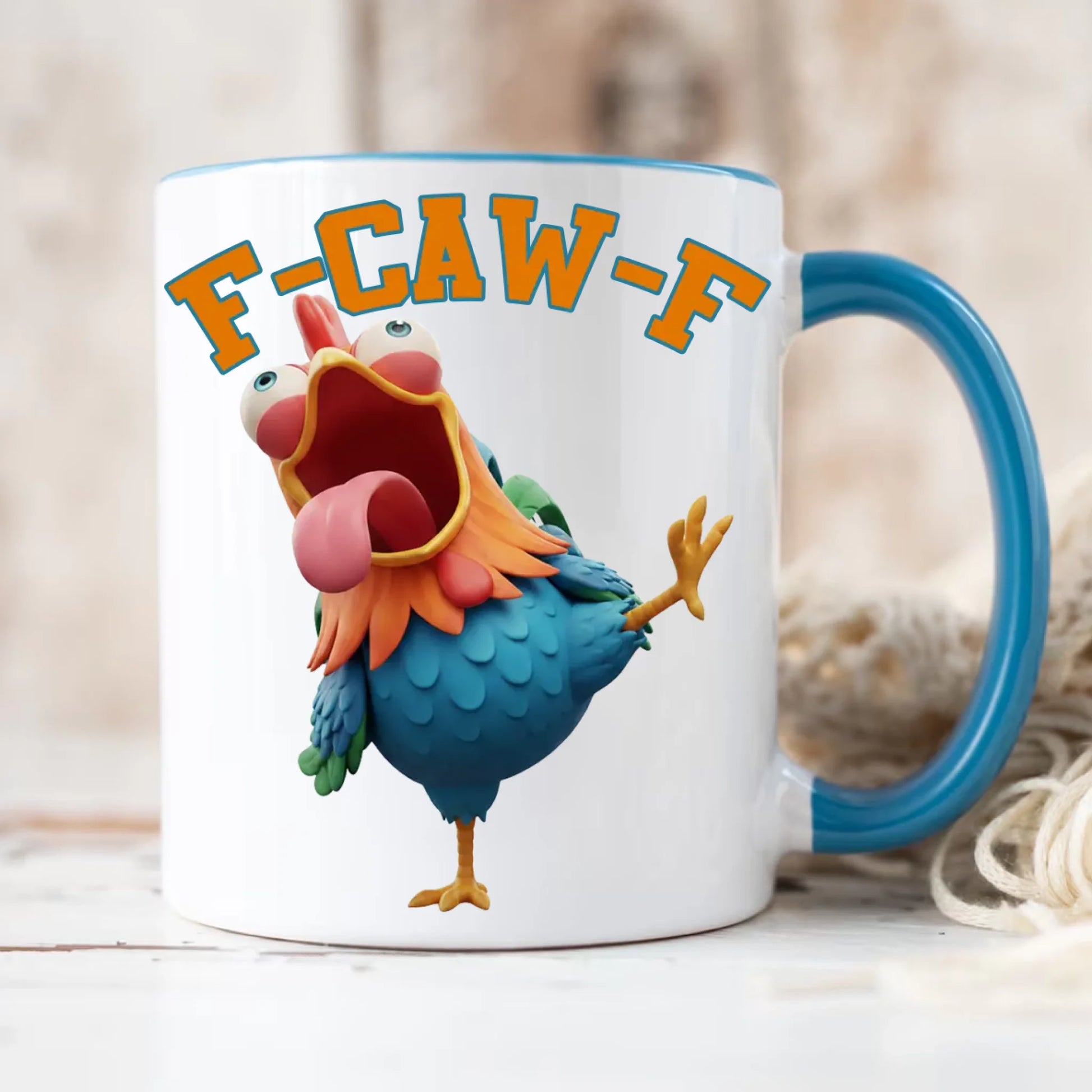 Blue Accent Mug