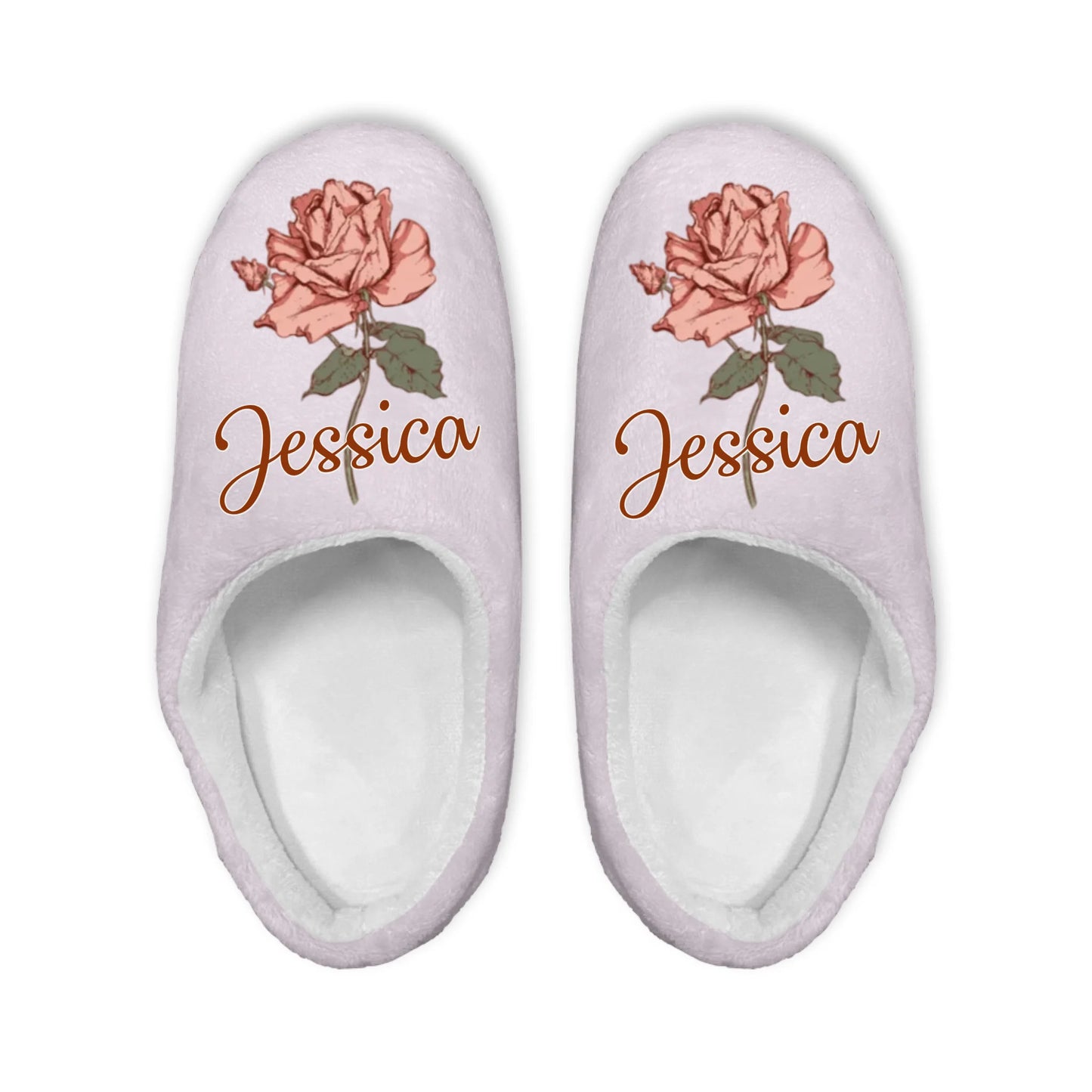 Mockup Plush Slipper Sand