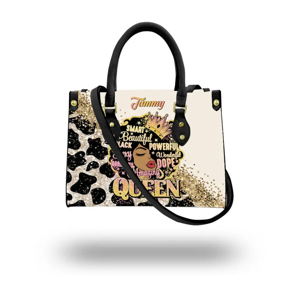 Black Queen Afro Women Personalized Hand Bags for Black Girls