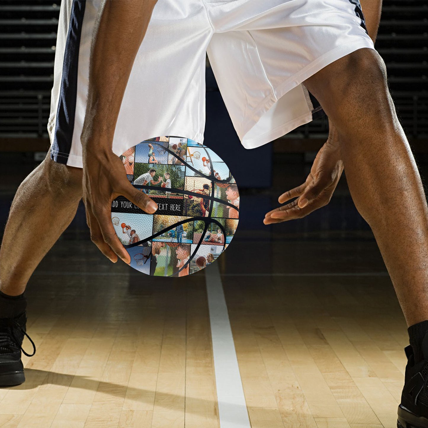 Create Your Own Basketball with Collage Photo and Text