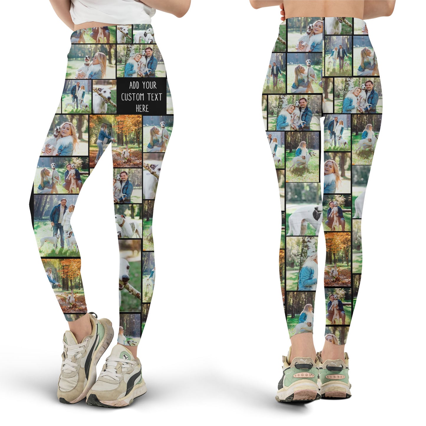 Create Your Own Premium Women Leggings with Collage Photo and Text