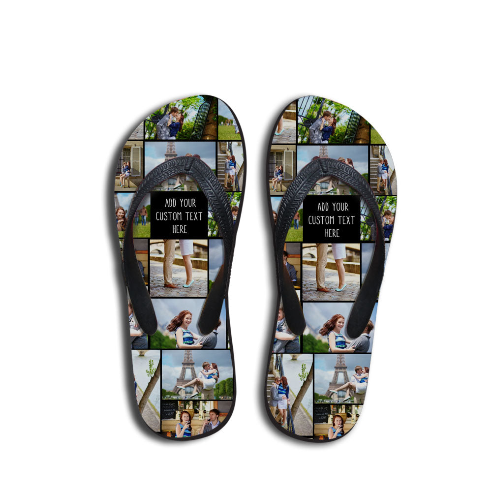 Create Your Own Flip Flop with Collage Photo & Text