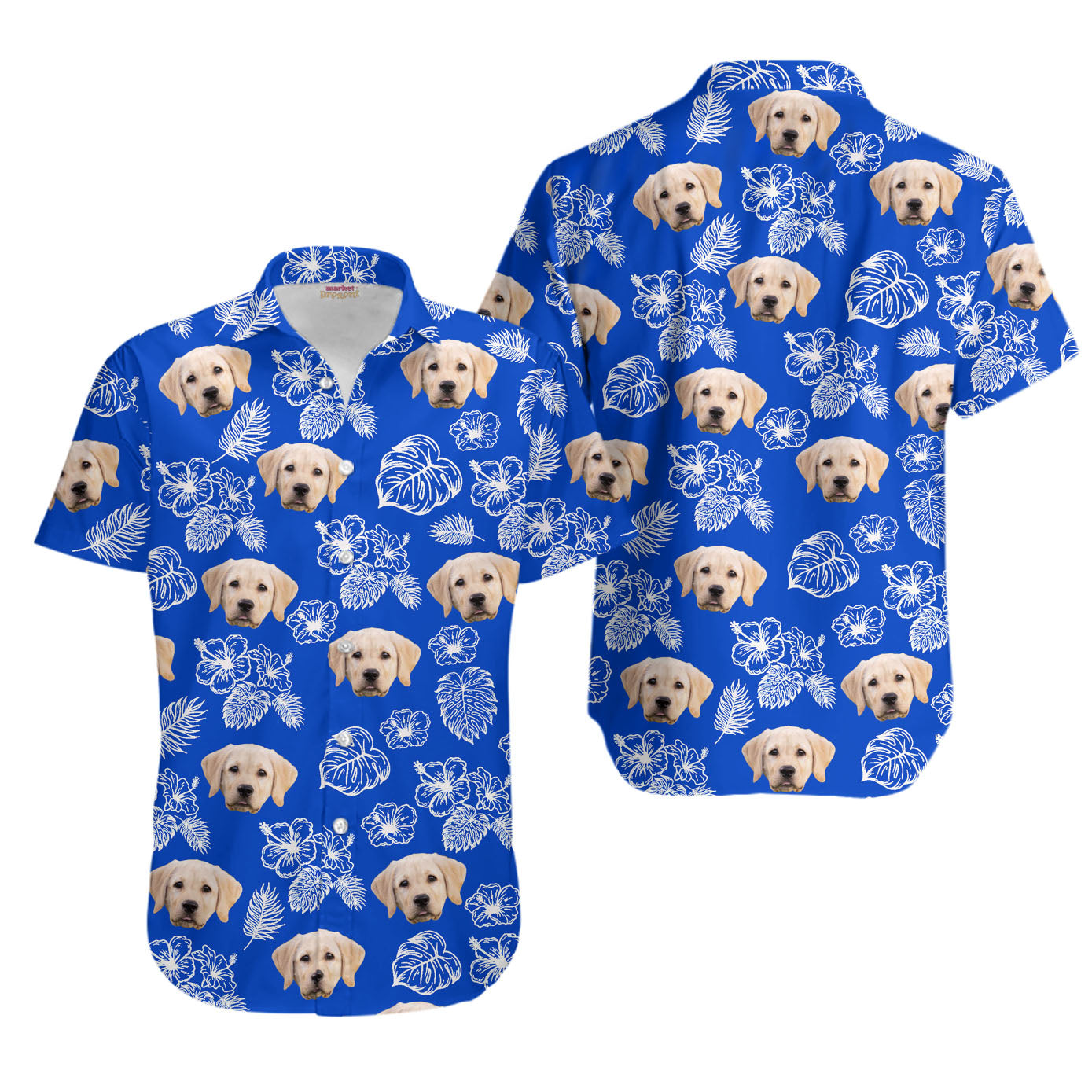 Create Your Own Tropical Hawaiian Shirt for Men & Women with Pet or Human Face on it
