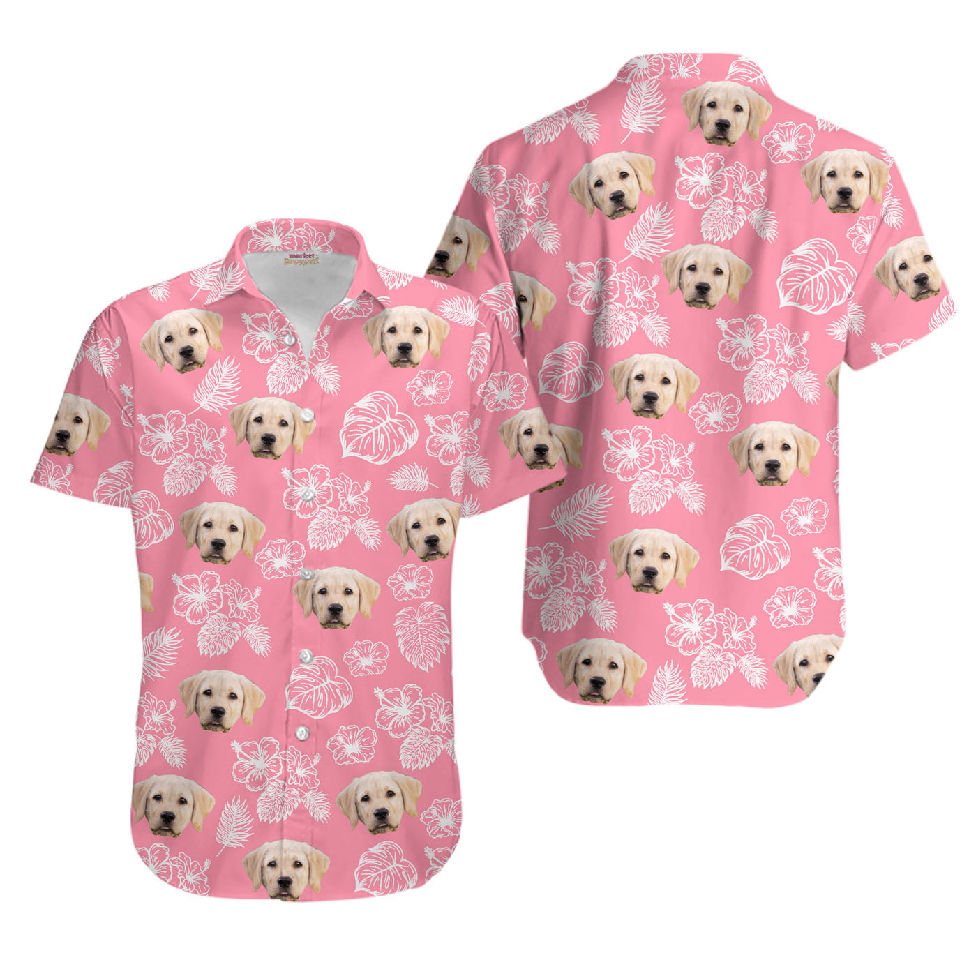 Create Your Own Tropical Hawaiian Shirt for Men & Women with Pet or Human Face on it