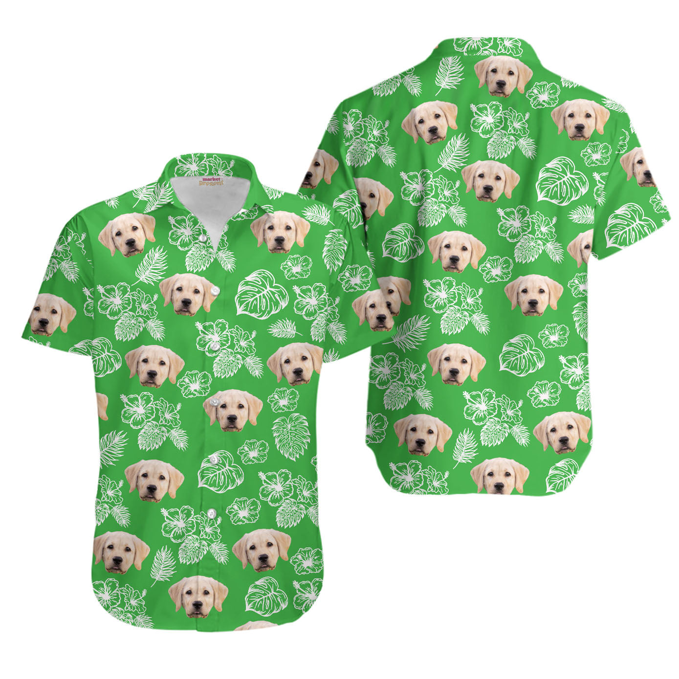 Create Your Own Tropical Hawaiian Shirt for Men & Women with Pet or Human Face on it