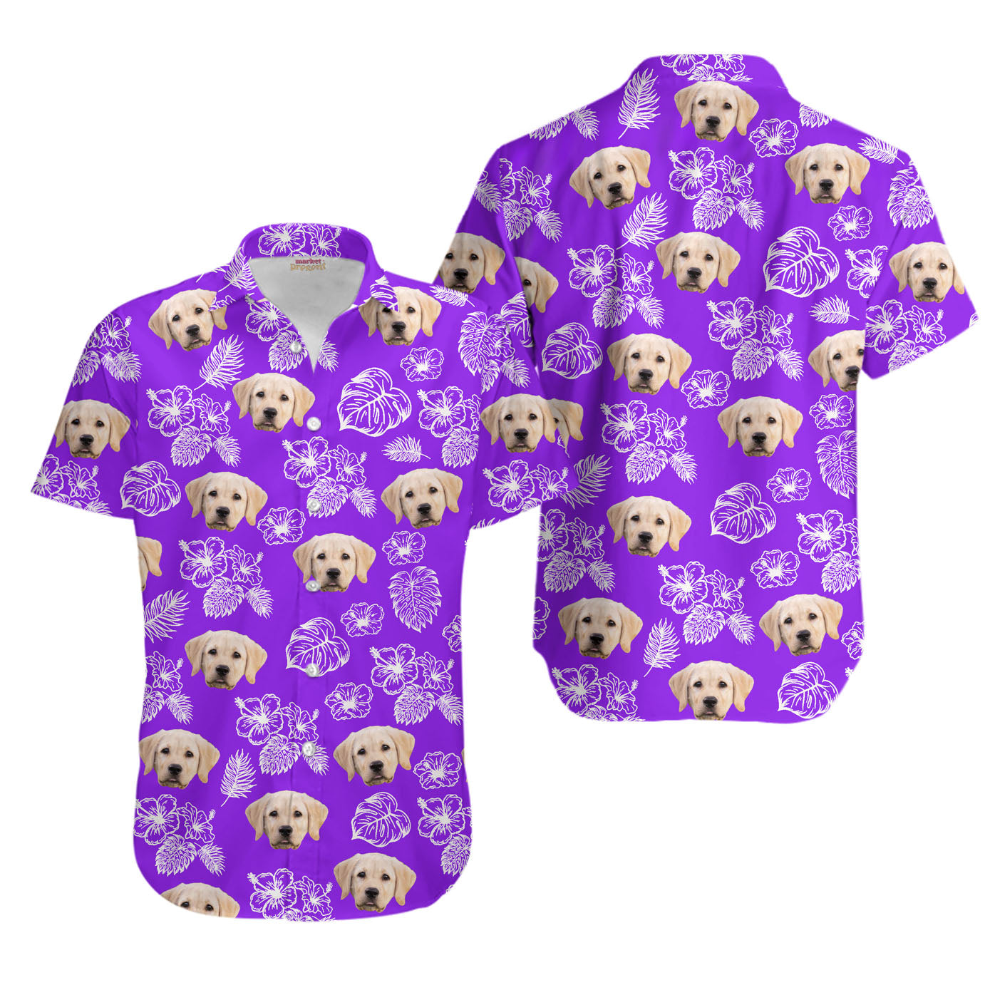 Create Your Own Tropical Hawaiian Shirt for Men & Women with Pet or Human Face on it