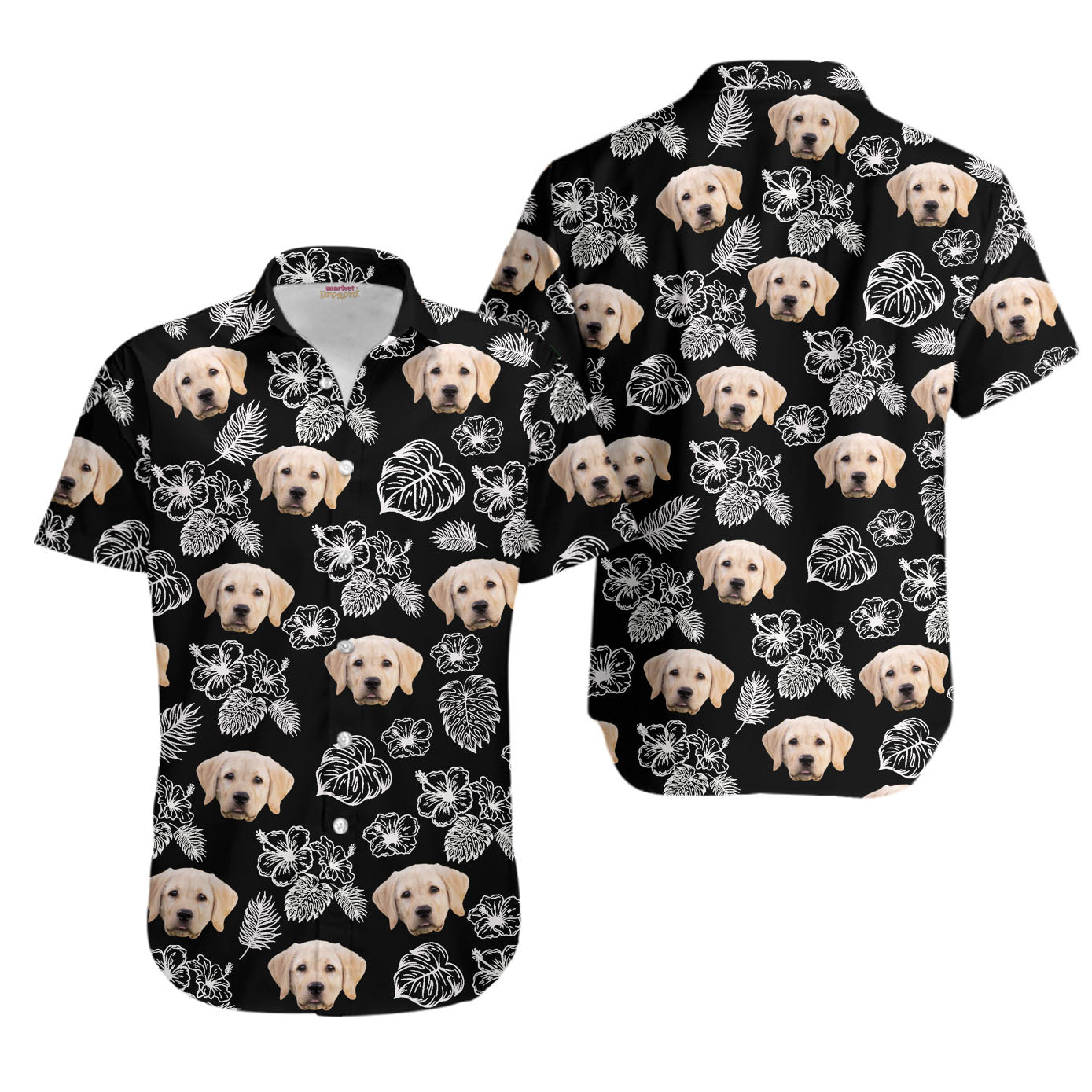 Create Your Own Tropical Hawaiian Shirt for Men & Women with Pet or Human Face on it