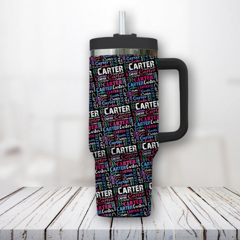 Create Your Own Personalized Large 40oz Tumbler Cup With Your Name