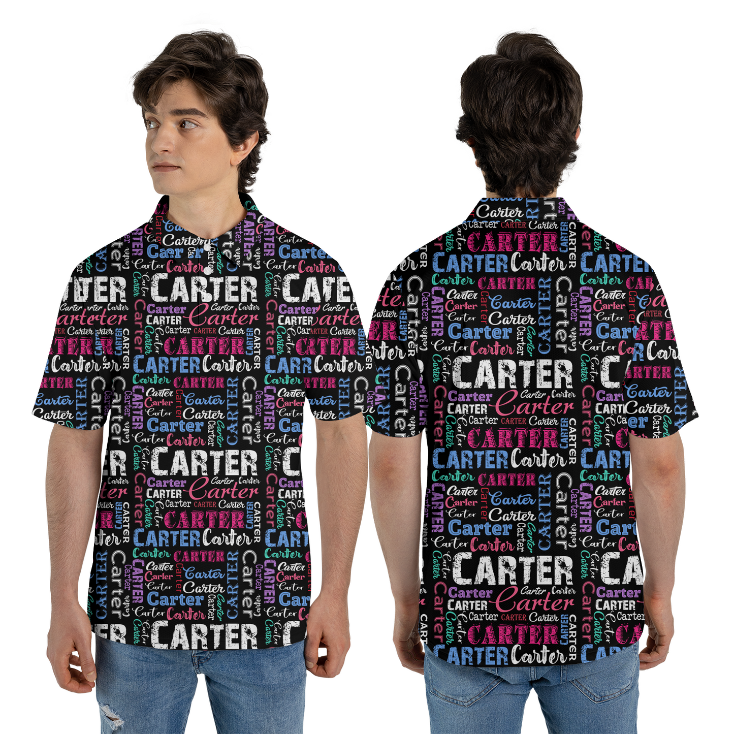 Create Your Own Personalized Unisex Polo Shirt with Your Name