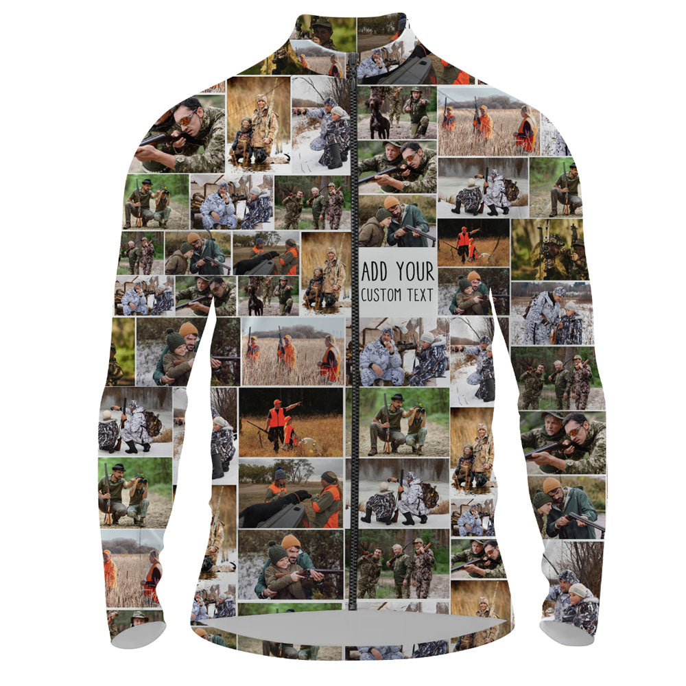 Create Your Own Long Sleeve Cycling Jersey with Collage Photo & Text