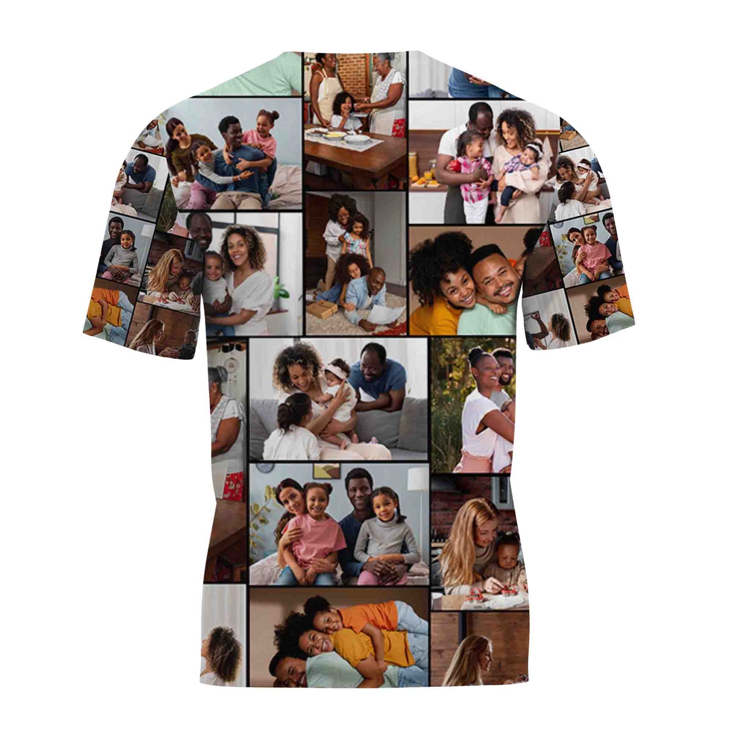 Create a Custom Collage Photo & Text on AOP Unisex T-Shirt