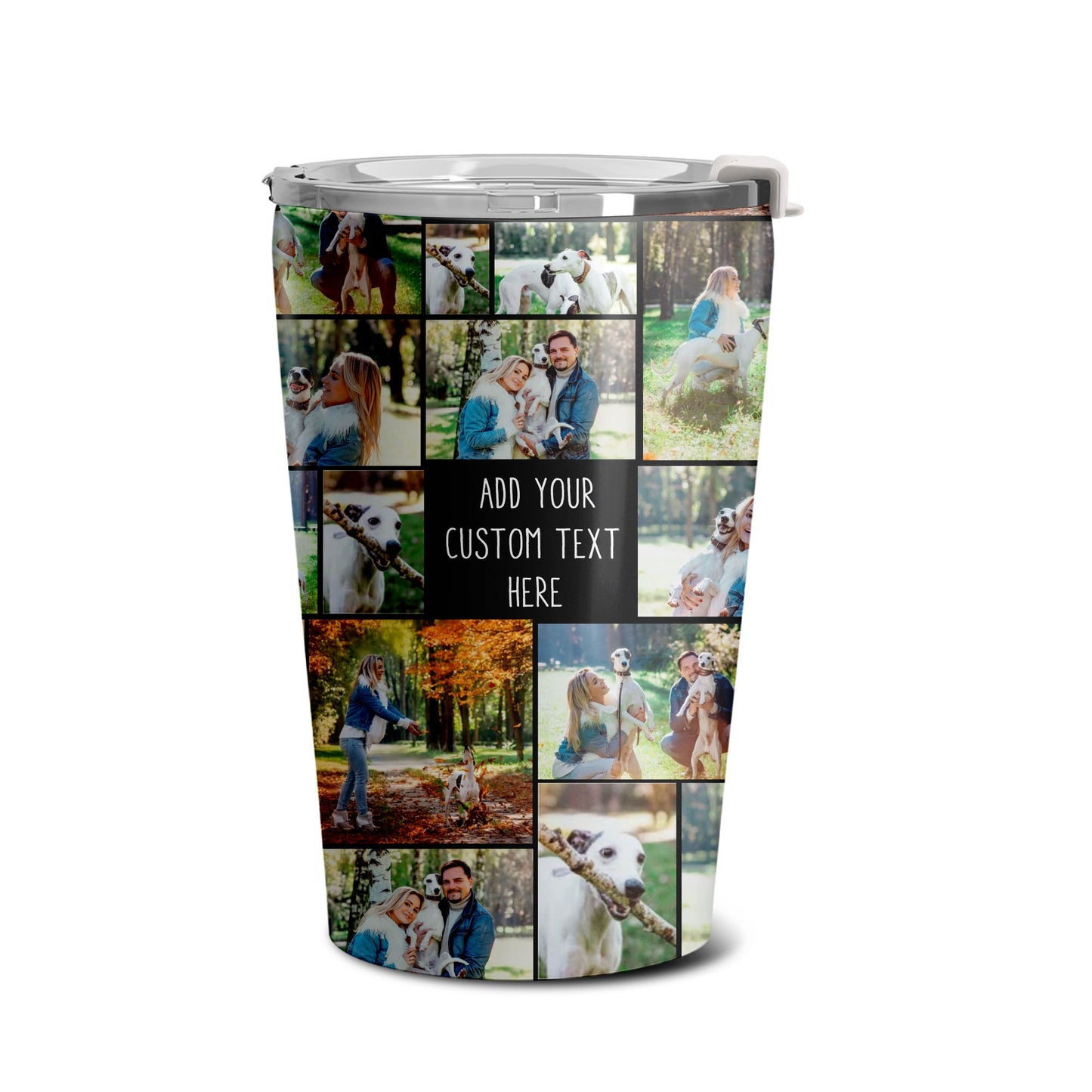 Create a Custom Collage Photo & Text on Personalized 12oz Full Tumbler