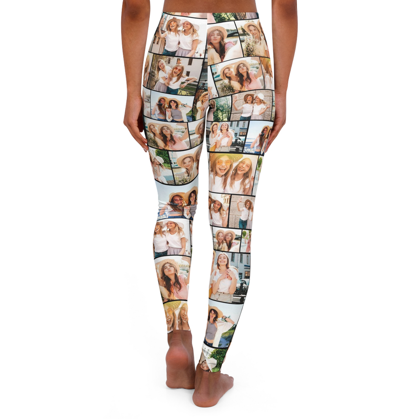 Create Your Own Premium Women Leggings for Best Friend – Photo Collage & Custom Text