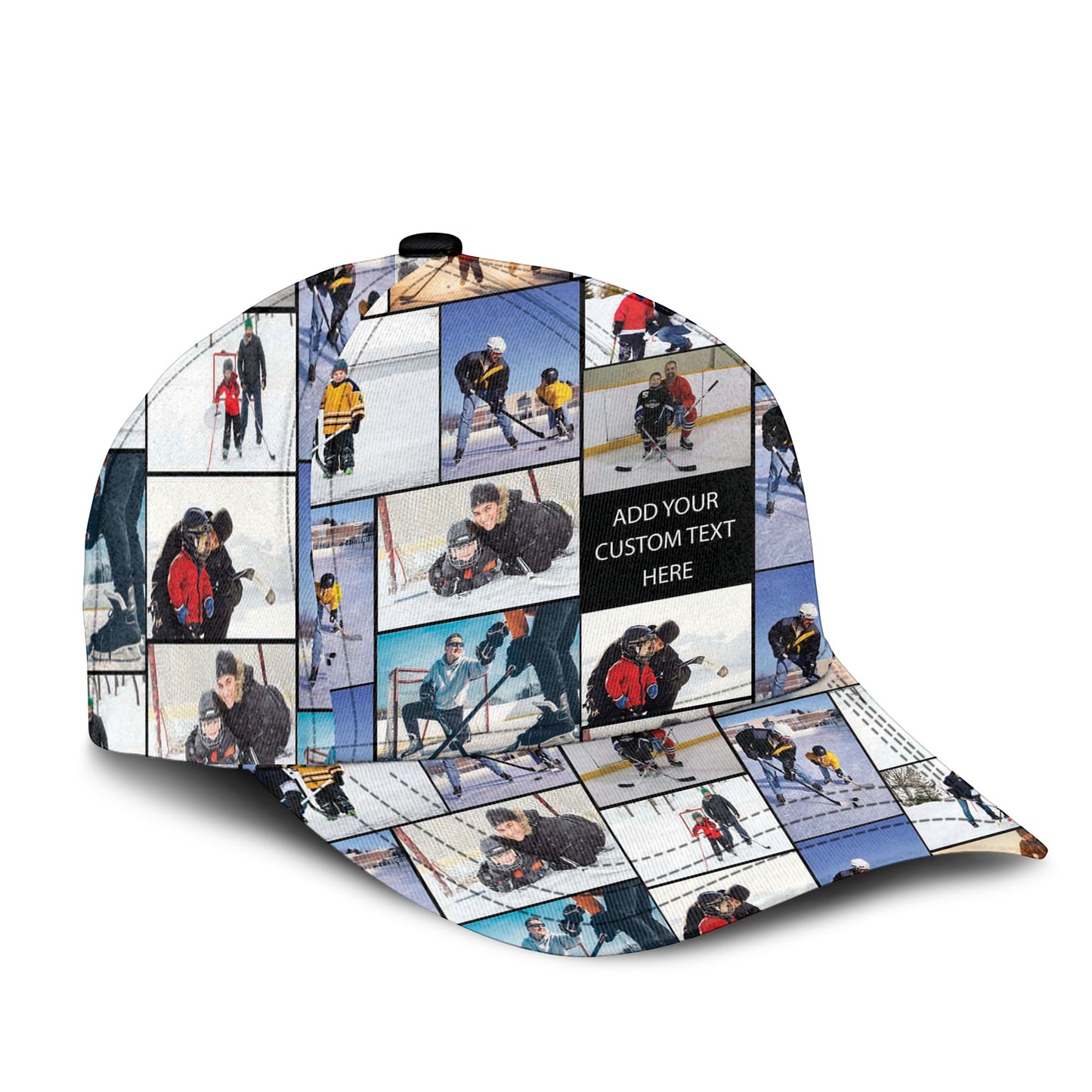 Create Your Own Dad’s AOP Classic Hat Cap – Photo Collage & Custom Text