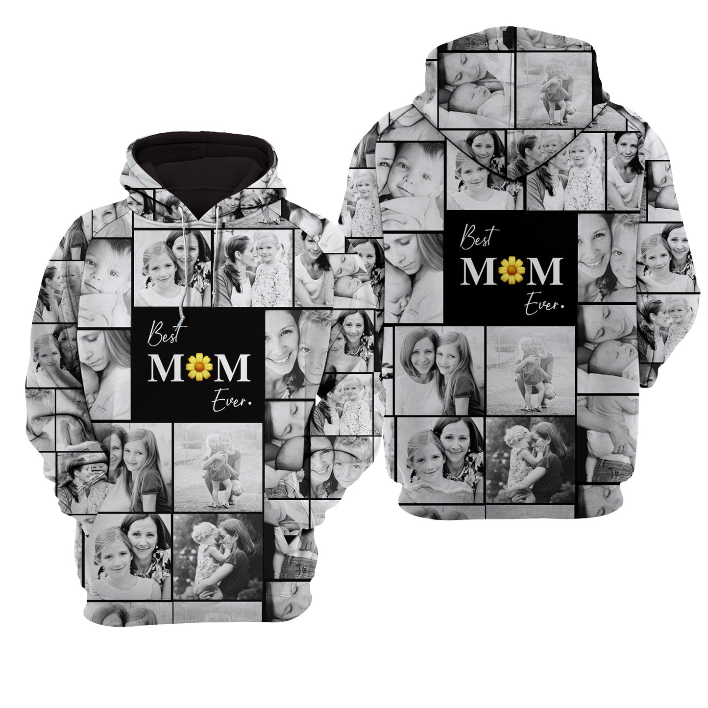 Create Your Own Mom’s Raglan Hoodie – Photo Collage & Custom Text